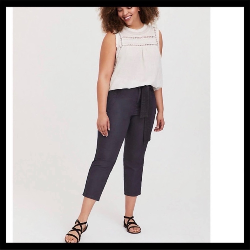 NWT Torrid Twill Tie Front Utility Pants Size 20